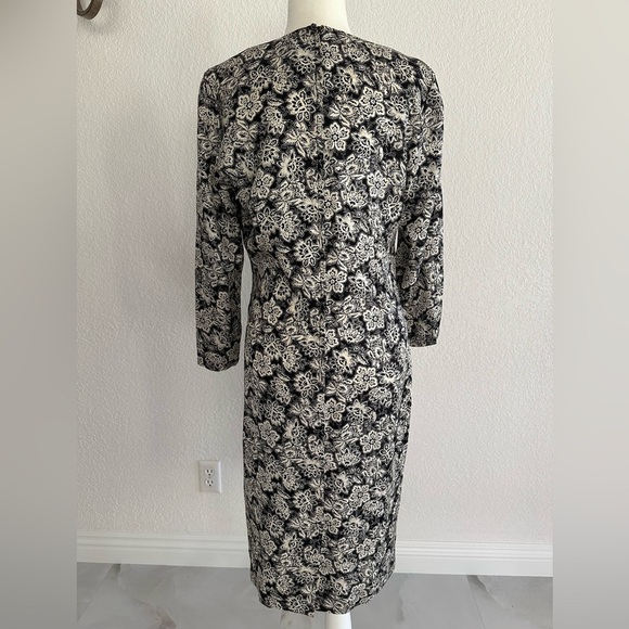 Vintage Silk Studio 100% Silk Made in Hong Kong Dress Size 8 - Picture 6 of 6